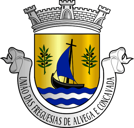 Brasão da União das freguesias de Alvega e Concavada - Alvega and Concavada civil parishes union coat-of-arms