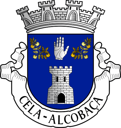 Brasão da freguesia de Cela - Cela civil parish, coat-of-arms Brasão da freguesia de Cela - Cela civil parish, coat-of-arms