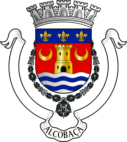 Brasão do Município de Alcobaça - Alcobaça municipal coat-of-arms Brasão do Município de Alcobaça - Alcobaça municipal coat-of-arms