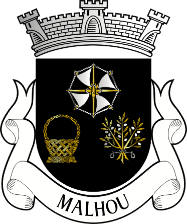 Brasão da antiga freguesia de Malhou - Malhou former civil parish, coat-of-arms Brasão da antiga freguesia de Malhou - Malhou former civil parish, coat-of-arms