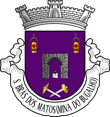 Brasão da antiga freguesia de São Brás dos Matos (Mina do Bugalho) - São Brás dos Matos (Mina do Bugalho) former civil parish, coat-of-arms Brasão da antiga freguesia de São Brás dos Matos (Mina do Bugalho) - São Brás dos Matos (Mina do Bugalho) former civil parish, coat-of-arms
