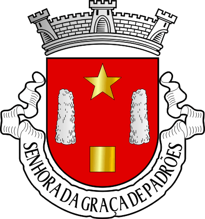 Brasão da antiga freguesia de Senhora da Graça de Padrões - Senhora da Graça de Padrões former civil parish, coat-of-arms Brasão da antiga freguesia de Senhora da Graça de Padrões - Senhora da Graça de Padrões former civil parish, coat-of-arms
