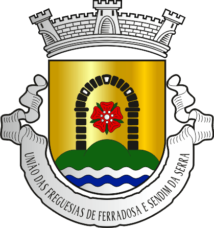 Brasão da União das freguesias de Ferradosa e Sendim da Serra - Ferradosa and Sendim da Serra civil parishes union coat-of-arms Brasão da União das freguesias de Ferradosa e Sendim da Serra - Ferradosa and Sendim da Serra civil parishes union coat-of-arms