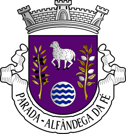 Brasão da antiga freguesia de Parada - Parada former civil parish, coat-of-arms Brasão da antiga freguesia de Parada - Parada former civil parish, coat-of-arms
