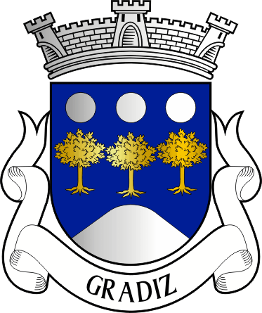 Brasão da antiga freguesia de Gradiz - Gradiz former civil parish, coat-of-arms Brasão da antiga freguesia de Gradiz - Gradiz former civil parish, coat-of-arms