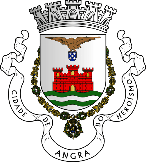 Brasão do Município de Angra do Heroísmo - Angra do Heroísmo municipal coat-of-arms Brasão do Município de Angra do Heroísmo - Angra do Heroísmo municipal coat-of-arms