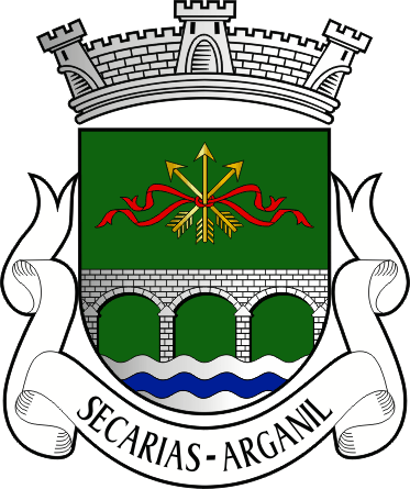 Brasão da freguesia de Secarias - Secarias civil parish, coat-of-arms Brasão da freguesia de Secarias - Secarias civil parish, coat-of-arms