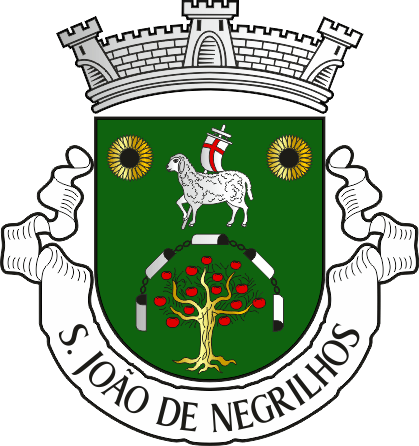 Brasão da freguesia de São João de Negrilhos - São João de Negrilhos civil parish, coat-of-arms Brasão da freguesia de São João de Negrilhos - São João de Negrilhos civil parish, coat-of-arms