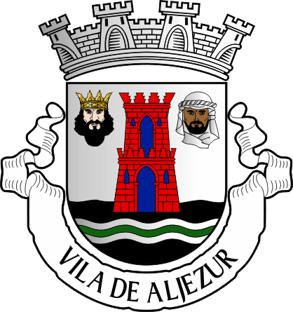 Brasão do Município de Aljezur - Aljezur municipal coat-of-arms Brasão do Município de Aljezur - Aljezur municipal coat-of-arms