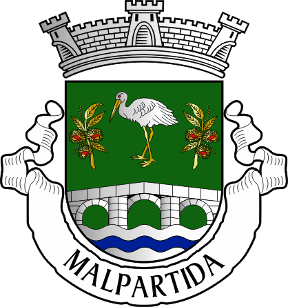 Brasão da antiga freguesia de Malpartida - Malpartida former civil parish, coat-of-arms Brasão da antiga freguesia de Malpartida - Malpartida former civil parish, coat-of-arms