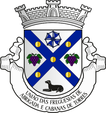 Brasão da União das freguesias de Abrigada e Cabanas de Torres - Abrigada e Cabanas de Torres civil parishes union, coat-of-arms Brasão da União das freguesias de Abrigada e Cabanas de Torres - Abrigada e Cabanas de Torres civil parishes union, coat-of-arms
