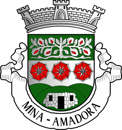 Brasão da antiga freguesia da Mina - Mina former civil parish, coat-of-arms Brasão da antiga freguesia da Mina - Mina former civil parish, coat-of-arms