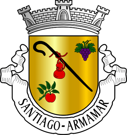 Brasão da antiga freguesia de Santiago - Santiago former civil parish, coat-of-arms Brasão da antiga freguesia de Santiago - Santiago former civil parish, coat-of-arms