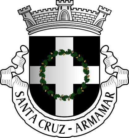 Brasão da freguesia de Santa Cruz - Santa Cruz civil parish, coat-of-arms Brasão da freguesia de Santa Cruz - Santa Cruz civil parish, coat-of-arms