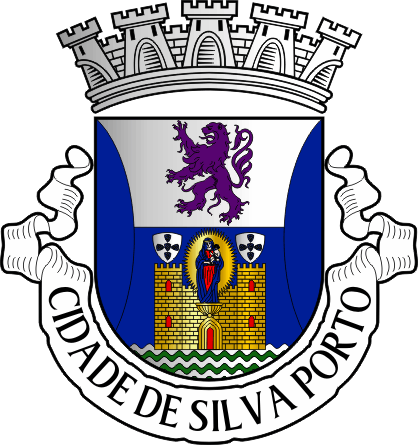 Brasão do Concelho de Silva Porto - Silva Porto municipal coat-of-arms Brasão do Concelho de Silva Porto - Silva Porto municipal coat-of-arms