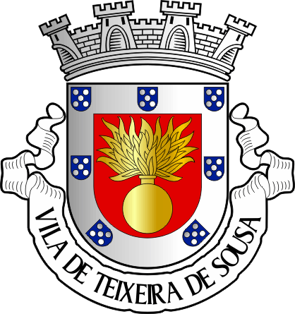 Brasão do Concelho de Teixeira de Sousa - Teixeira de Sousa municipal coat-of-arms Brasão do Concelho de Teixeira de Sousa - Teixeira de Sousa municipal coat-of-arms