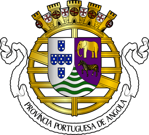 Brasão da província ultramarina de Angola - Angola overseas province coat-of-arms Brasão da província ultramarina de Angola - Angola overseas province coat-of-arms