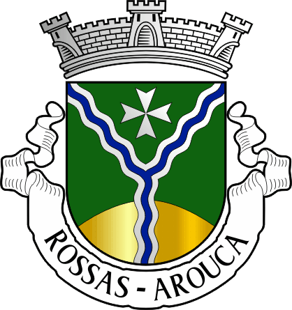 Brasão da freguesia de Rossas - Rossas civil parish, coat-of-arms Brasão da freguesia de Rossas - Rossas civil parish, coat-of-arms