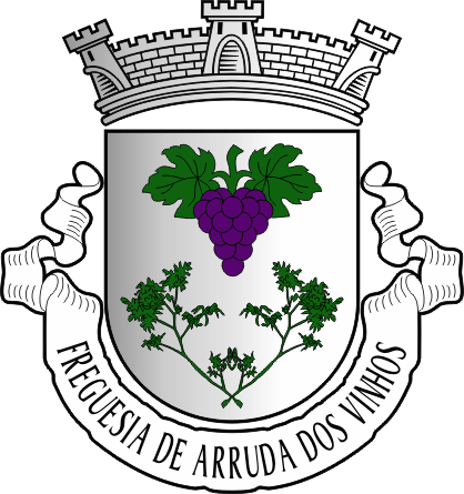 Brasão da freguesia de Arruda dos Vinhos - Arruda dos Vinhos civil parish, coat-of-arms Brasão da freguesia de Arruda dos Vinhos - Arruda dos Vinhos civil parish, coat-of-arms