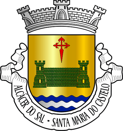 Brasão da antiga freguesia de Alcácer do Sal (Santa Maria do Castelo) - Alcácer do Sal (Santa Maria do Castelo) former civil parish, coat-of-arms Brasão da antiga freguesia de Alcácer do Sal (Santa Maria do Castelo) - Alcácer do Sal (Santa Maria do Castelo) former civil parish, coat-of-arms