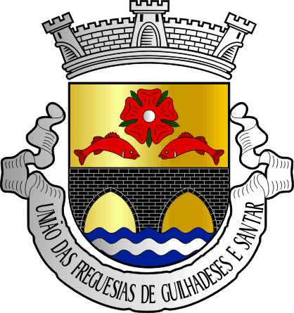 Brasão da União das freguesias de Guilhadeses e Santar - Guilhadeses and Santar civil parishes union coat-of-arms Brasão da União das freguesias de Guilhadeses e Santar - Guilhadeses and Santar civil parishes union coat-of-arms