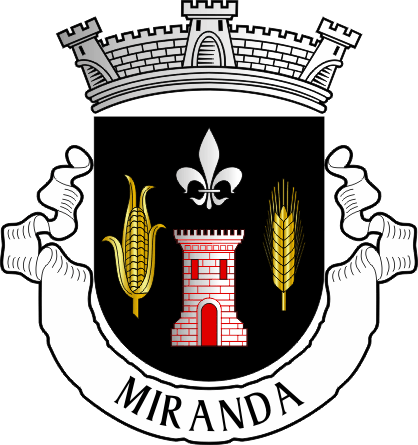 Brasão da freguesia de Miranda - Miranda civil parish, coat-of-arms Brasão da freguesia de Miranda - Miranda civil parish, coat-of-arms