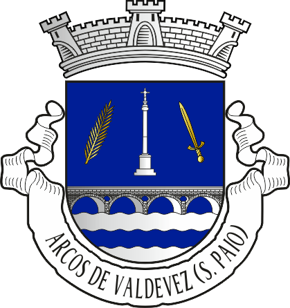 Brasão da antiga freguesia de Arcos de Valdevez (São Paio) - Arcos de Valdevez (São Paio) former civil parish, coat-of-arms Brasão da antiga freguesia de Arcos de Valdevez (São Paio) - Arcos de Valdevez (São Paio) former civil parish, coat-of-arms