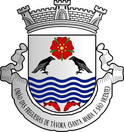 Brasão da União das freguesias de Távora (Santa Maria e São Vicente) - Távora (Santa Maria and São Vicente) civil parishes union coat-of-arms Brasão da União das freguesias de Távora (Santa Maria e São Vicente) - Távora (Santa Maria and São Vicente) civil parishes union coat-of-arms