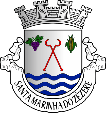 Brasão da freguesia de Santa Marinha do Zêzere - Santa Marinha do Zêzere civil parish, coat-of-arms Brasão da freguesia de Santa Marinha do Zêzere - Santa Marinha do Zêzere civil parish, coat-of-arms