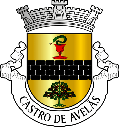 Brasão da freguesia de Castro de Avelãs - Castro de Avelãs civil parish, coat-of-arms Brasão da freguesia de Castro de Avelãs - Castro de Avelãs civil parish, coat-of-arms