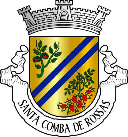 Brasão da freguesia de Santa Comba de Rossas - Santa Comba de Rossas civil parish, coat-of-arms Brasão da freguesia de Santa Comba de Rossas - Santa Comba de Rossas civil parish, coat-of-arms