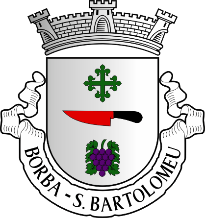 Brasão da freguesia de Borba (São Bartolomeu) - Borba (São Bartolomeu) civil parish, coat-of-arms Brasão da freguesia de Borba (São Bartolomeu) - Borba (São Bartolomeu) civil parish, coat-of-arms