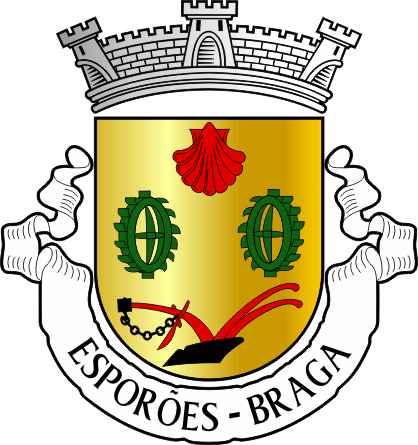 Brasão da freguesia de Esporões - Esporões civil parish, coat-of-arms Brasão da freguesia de Esporões - Esporões civil parish, coat-of-arms