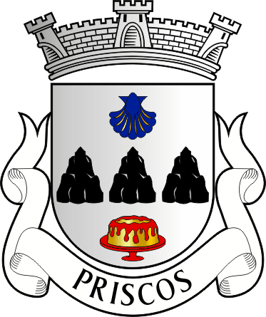 Brasão da freguesia de Priscos - Priscos civil parish, coat-of-arms Brasão da freguesia de Priscos - Priscos civil parish, coat-of-arms