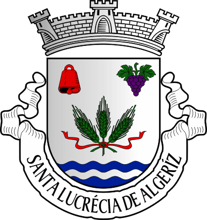 Brasão da antiga freguesia de Santa Lucrécia de Algeríz - Santa Lucrécia de Algeríz former civil parish, coat-of-arms Brasão da antiga freguesia de Santa Lucrécia de Algeríz - Santa Lucrécia de Algeríz former civil parish, coat-of-arms