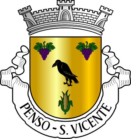 Brasão da antiga freguesia de Penso (São Vicente) - Penso (São Vicente) former civil parish, coat-of-arms Brasão da antiga freguesia de Penso (São Vicente) - Penso (São Vicente) former civil parish, coat-of-arms