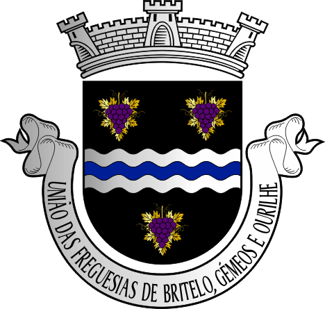 Brasão da Freguesia de Britelo, Gémeos e Ourilhe - Britelo, Gémeos and Ourilhe civil parish, coat-of-arms Brasão da Freguesia de Britelo, Gémeos e Ourilhe - Britelo, Gémeos and Ourilhe civil parish, coat-of-arms