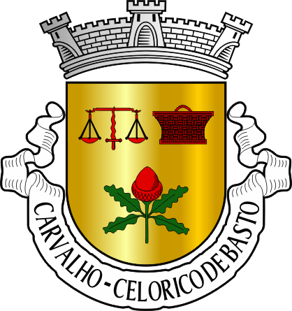 Brasão da antiga freguesia de Carvalho - Carvalho former civil parish, coat-of-arms Brasão da antiga freguesia de Carvalho - Carvalho former civil parish, coat-of-arms
