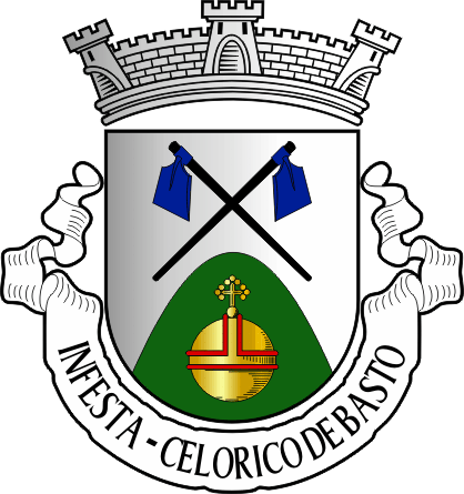 Brasão da antiga freguesia de Infesta - Infesta former civil parish, coat-of-arms Brasão da antiga freguesia de Infesta - Infesta former civil parish, coat-of-arms