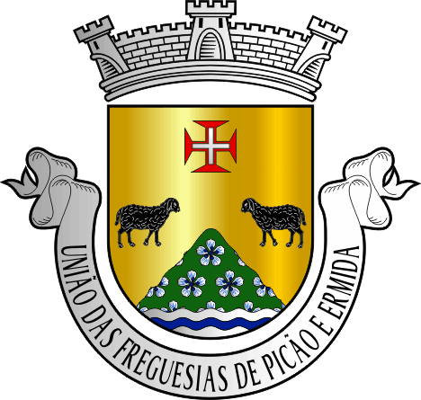Brasão da União das freguesias de Picão e Ermida - Picão and Ermida civil parishes union coat-of-arms Brasão da União das freguesias de Picão e Ermida - Picão and Ermida civil parishes union coat-of-arms