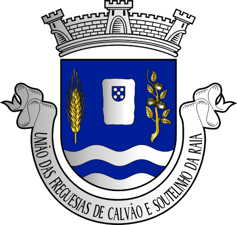 Brasão da União das freguesias de Calvão e Soutelinho da Raia - Calvão and Soutelinho da Raia civil parishes union coat-of-arms Brasão da União das freguesias de Calvão e Soutelinho da Raia - Calvão and Soutelinho da Raia civil parishes union coat-of-arms