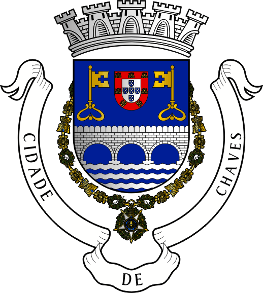Brasão do Município de Chaves - Chaves municipal coat-of-arms Brasão do Município de Chaves - Chaves municipal coat-of-arms