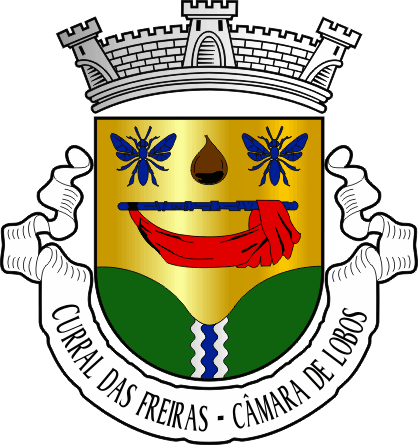 Brasão da freguesia de Curral das Freiras - Curral das Freiras civil parish, coat-of-arms Brasão da freguesia de Curral das Freiras - Curral das Freiras civil parish, coat-of-arms