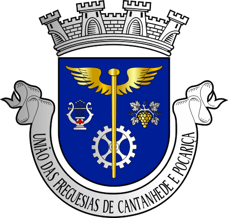 Brasão da União das freguesias de Cantanhede e Pocariça - Cantanhede and Pocariça civil parishes union coat-of-arms Brasão da União das freguesias de Cantanhede e Pocariça - Cantanhede and Pocariça civil parishes union coat-of-arms