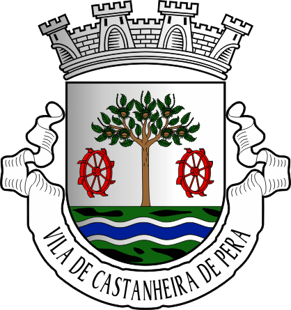 Brasão do município de Castanheira de Pera - Castanheira de Pera municipality coat-of-arms Brasão do município de Castanheira de Pera - Castanheira de Pera municipality coat-of-arms