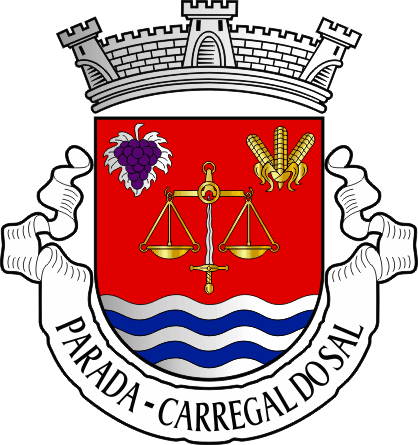 Brasão da freguesia de Parada - Parada civil parish, coat-of-arms Brasão da freguesia de Parada - Parada civil parish, coat-of-arms