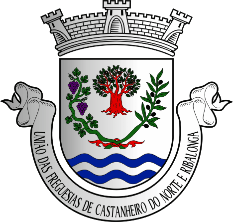 Brasão da Freguesia de Castanheiro do Norte e Ribalonga - Castanheiro do Norte and Ribalonga civil parish, coat-of-arms Brasão da Freguesia de Castanheiro do Norte e Ribalonga - Castanheiro do Norte and Ribalonga civil parish, coat-of-arms