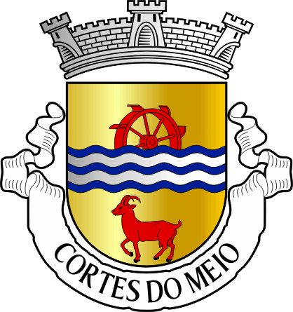 Brasão da freguesia de Cortes do Meio - Cortes do Meio civil parish, coat-of-arms
