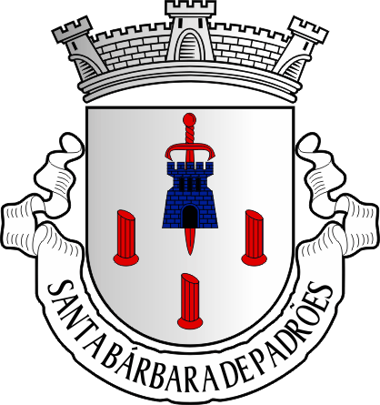 Brasão da freguesia de Santa Bárbara de Padrões - Santa Bárbara de Padrões civil parish, coat-of-arms