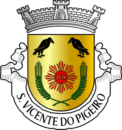Brasão da antiga freguesia de São Vicente do Pigeiro - São Vicente do Pigeiro former civil parish, coat-of-arms Brasão da antiga freguesia de São Vicente do Pigeiro - São Vicente do Pigeiro former civil parish, coat-of-arms